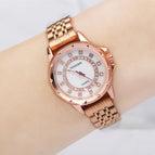 New women's watch female student Korean version trend full diamond and diamond women's watch waterproof fashion quartz steel belt watch women 2021