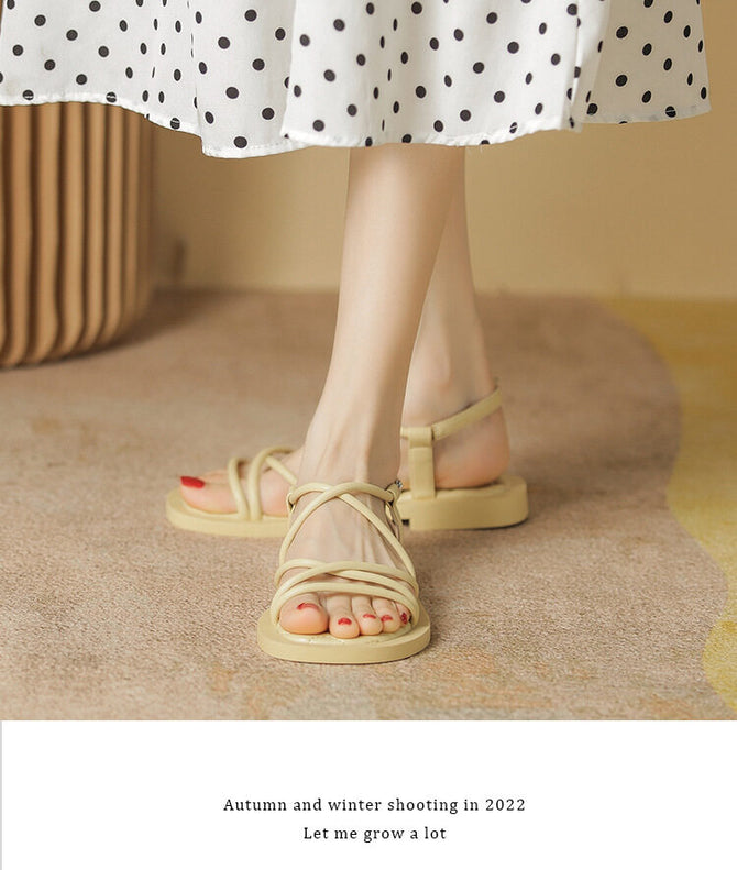 Sandals women's summer all-match sandals and slippers women's flat-soled sandals and slippers 138-5