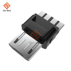10Pcs/lot Micro USB Cable Male Plug Connector DIY Kit With Covers Case Black DIY Data Cable Accessories Mini Plug Terminals