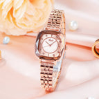 GEDI New Women watch square small dial INS Steel strap waterproof quartz lady bracelet 51052 Steel