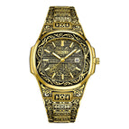 ONOLA ON3808 Fashion Men's Watch Waterproof Sports Steel strap men Watch retro creative watch