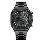 New Megir Men's Watch Fashion Square Watch Timing Luminous Calendar Men's Watch 2217