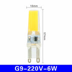 10pcs/lot LED G4 G9 E14 3W 6W Light Bulb AC/DC 12V 220V LED Lamp COB Spotlight Chandelier Lighting Replace 30W 60W Halogen Lamps