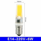 10pcs/lot LED G4 G9 E14 3W 6W Light Bulb AC/DC 12V 220V LED Lamp COB Spotlight Chandelier Lighting Replace 30W 60W Halogen Lamps