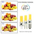 10pcs/lot LED G4 G9 E14 3W 6W Light Bulb AC/DC 12V 220V LED Lamp COB Spotlight Chandelier Lighting Replace 30W 60W Halogen Lamps