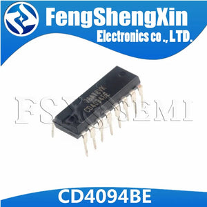 10pcs/lot  New CD4094BE DIP-16 CD4094 CMOS 8-Stage Shift-and-Store Nus Register