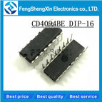 10pcs/lot  New CD4094BE DIP-16 CD4094 CMOS 8-Stage Shift-and-Store Nus Register