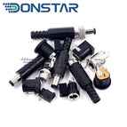 10pcs male and female DC Power plug 5.5*2.1MM 5.5*2.5MM 3.5*1.35MM 5.5*2.1 Jack Adapter Connector Plug Golden DC-022B DC-025M