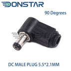 10pcs male and female DC Power plug 5.5*2.1MM 5.5*2.5MM 3.5*1.35MM 5.5*2.1 Jack Adapter Connector Plug Golden DC-022B DC-025M
