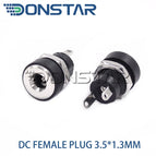 10pcs male and female DC Power plug 5.5*2.1MM 5.5*2.5MM 3.5*1.35MM 5.5*2.1 Jack Adapter Connector Plug Golden DC-022B DC-025M