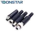 10pcs male and female DC Power plug 5.5*2.1MM 5.5*2.5MM 3.5*1.35MM 5.5*2.1 Jack Adapter Connector Plug Golden DC-022B DC-025M