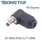 10pcs male and female DC Power plug 5.5*2.1MM 5.5*2.5MM 3.5*1.35MM 5.5*2.1 Jack Adapter Connector Plug Golden DC-022B DC-025M