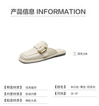 Slippers women's 2022 spring and summer new women's head buckle all-match sandals women's outer wear Muller shoes