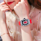 CAROMIO women's watch female ins style trend full diamond big dial girl lady quartz watch 2566