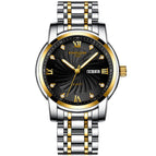 KIMSDUN fashion diamond-studded luminous dual calendar watch men's waterproof student quartz men's watch K-1962B