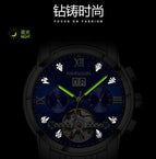 KIMSDUN men's watch diamond tourbillon hollow automatic mechanical watch men's watch waterproof men casual watch K-1895A