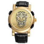 SKONE Watch for men Simple fashion unique special design Men's Watch Skull Round Quartz Watch Men 9479