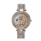 Miss fox leopard diamond-studded steel belt personalized fashion ladies watch high-end waterproof quartz watch v227