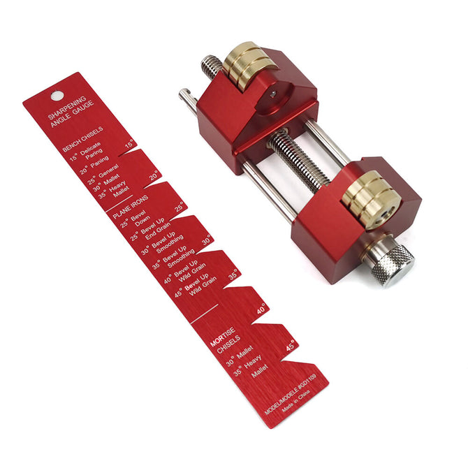 Mohoo Sharpening System Honing Guide Sharpening Holder Angle Fixture Angle Gauge for Woodworking Chisel