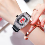 CAROMIO women's watch female ins style trend full diamond big dial girl lady quartz watch 2566