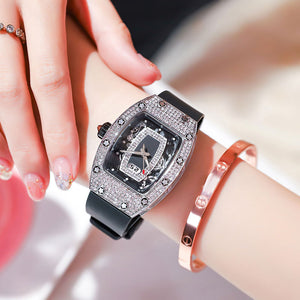 CAROMIO women's watch female ins style trend full diamond big dial girl lady quartz watch 2566