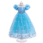 3-8 years Princess Dress for Kids Clothes Girl Anna Elsa Princess Children Summer Dress Frozen Princess Dress Baby Halloween Carnival Costume Children Cosplay Dress