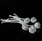 Freeshipping 100pcs/lot MR16 Lamp Holder GU5.3 LED light Socket base Ceramic Wire Connector