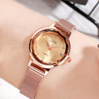 GEDI Women's watch small dial fashion simple retro bracelet think special waterproof elegant lady watch 6323