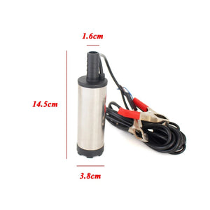 12V 24V DC Electric Submersible Pump For Pumping Diesel Oil Water Stainless Steel Shell 12L/min Fuel Transfer Pump 12 V Volt