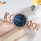 WWOOR 8854 women Watch Colorful Glass Trendy Ladies Watches Diamond Quartz Watrproof Watch