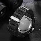Addies MY-1818 Digita Men Sports Mens Watch For Men Outdoor 30M Water Resistant LED Tactical Clock Backlight Alarm Multifunction Big Analog Quartz Double Screen Wristwatch-Intl