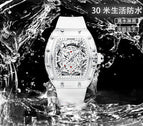 KIMSDUN NEW Brand Richard Waterproof Men's Watch Tonneau-shaped Miller Transparent Men's Quartz Watch K2015B