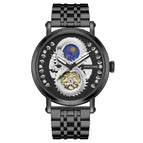 PINTIME Automatic Mechanical men's watch Hollow Fashion Watch Men's fashion business causal Men's Watch 2362