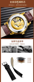 TEVISE new men's watch business waterproof high end quality Mechanical men's watch T869
