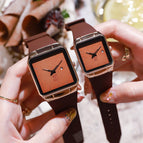 Aimas Niche Watch Female Tik Tok Luxury Big Dial Square Fashion Ins Wind Simple Temperament Couple Pair Watch Fashion Watch