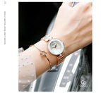GUOU 8209 Fashion Women Watch 2019 Stainless Steel Diamond Strap zegarek damski Ladies Watch