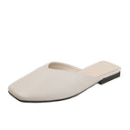 Fashion slippers women's summer 2022 new half drag women's shoes lazy flat shoes women 112-1