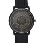 EUTOUR Magnetic ball national wind mechanical black technology men's watch round pin buckle spiral crown watches for women