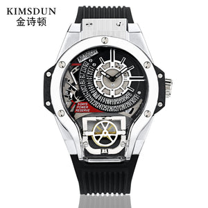KIMSDUN men's watch Warcraft Fashion Personality Large Dial Miller Quartz casual men's student's Watch