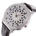 2022 fashion trend double layer fortune men's steel strap large dial rotary watch diamond inlaid watch women