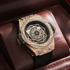 KIMSDUN Men's Watch Fashion Trend Diamond-studded Silicone Waterproof Automatic Mechanical Watch Men's casual  K-109A