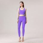 New yoga suit Cross Shoulder Strap Beautiful Back Tank-Top Yoga Clothes Women's Skinny Running fitness Sports Two-Piece set TZ-230322