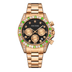 PINTIME new style men's casual watch fashion steel watch men's and women's waterproof quartz men's watch