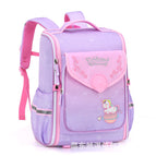 2023 New girl Cartoon College Primary School Student Schoolbag Girl Portable Burden Alleviation Care backbag