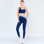 Ins new Yoga suit women's fast dry high elastic sports bra high waist hip lifting pants two piece set y26b7531 + y26k7532