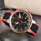 2023 New men watch Hot Sale Three-Pin Fashion Casual Men's Tape calendar casual Watch 45613