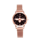 GEDI 9492 Fashion Casual Watch Hot Sale Women Korean Milanese Mesh Magnetic Strap Elegant Luxury Stainless Steel Waterproof Ladies Analog Quartz Wristwatch