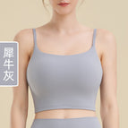 Women Lycra Sports Vest Workout Top Outer Wear Camisole Women's Back Shaping sports Yoga running dancing Bra MZ06