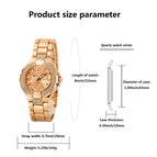 PINTIME Diamond-Embedded Fashion Waterproof Quartz Watch Business Casual Watch Women 2021