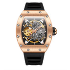ONOLA ON3838 2023 New ONOLA men's watch Automatic Mechanical Watch Silicone strap Fashion Waterproof Sports Watch Men's casual OM3838